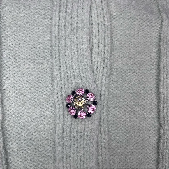Sandro Mint Cardigan with Embellished Buttons - Picture 12 of 12
